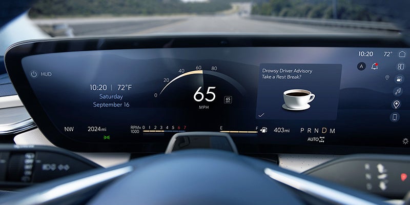 Buick Envision Vehicle safety and performance display